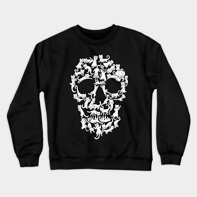 Catskull Black Crewneck Sweatshirt by Tobe_Fonseca